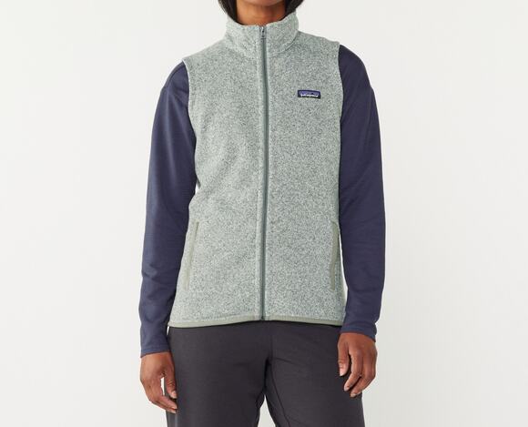 Patagonia Jackets & Blazers - Patagonia Better Sweater Vest Women's XL Heather Gray Mock Neck Casual Full Zip